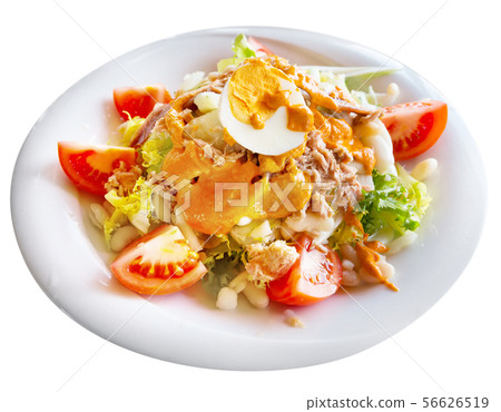 Fresh Catalan salad with Xatonada sauce Fresh Catalan salad with Xatonada sauce 56626519