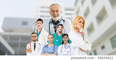 Medical and healthcare doctor people group. Medical and healthcare doctor people group. 56629822