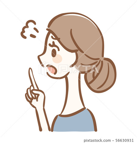 Illustration of an angry woman 56630931
