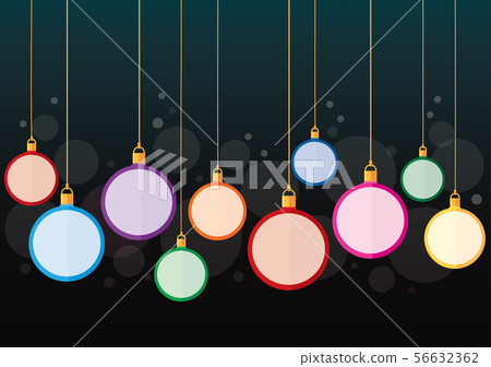 colorful Christmas ball background colorful Christmas ball background 56632362
