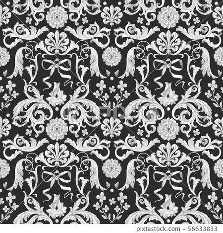 Golden baroque rich luxury vector pattern 56633833