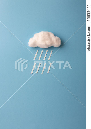 棉花雲和雨滴 棉花雲和雨滴 56635491