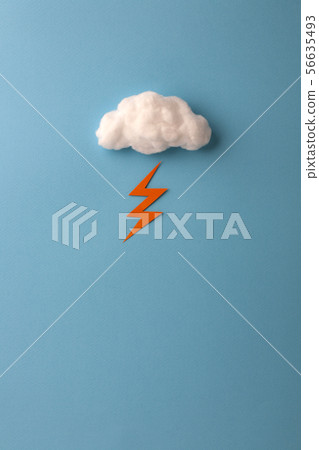 棉花雲和閃電 棉花雲和閃電 56635493