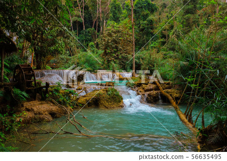 Tat Kuang Si Waterfalls Beautiful landscape Tat Kuang Si Waterfalls Beautiful landscape 56635495