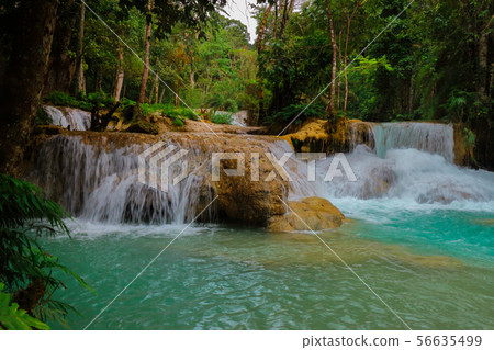 Tat Kuang Si Waterfalls Beautiful landscape Tat Kuang Si Waterfalls Beautiful landscape 56635499