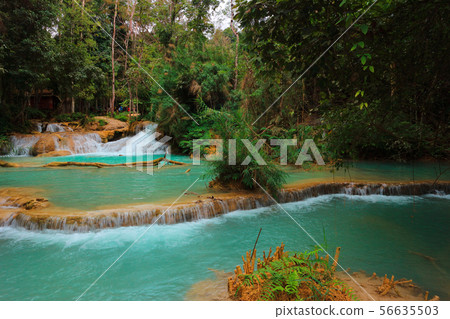 Tat Kuang Si Waterfalls Beautiful landscape Tat Kuang Si Waterfalls Beautiful landscape 56635503
