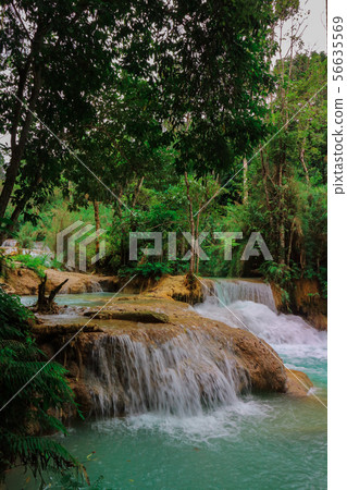 Tat Kuang Si Waterfalls Beautiful landscape Tat Kuang Si Waterfalls Beautiful landscape 56635569