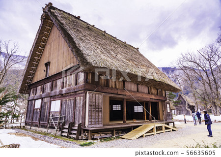 (岐阜縣)白川鄉,合掌式私人住宅花園 (岐阜縣)白川鄉,合掌式私人住宅花園 56635605