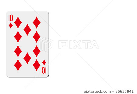 Playing card diamond 10 56635941