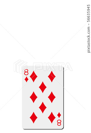 Playing card diamond 8 56635945