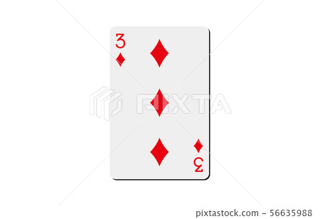 Playing card diamond 3 56635988