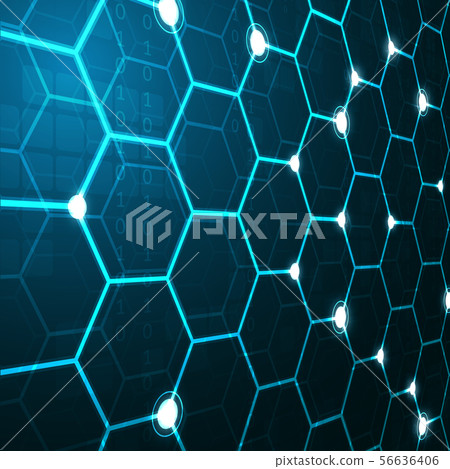 High tech technology geometric - Stock Illustration [56636406] - PIXTA