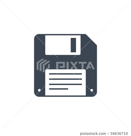 Floppy Disk Line related vector glyph icon. 56636710