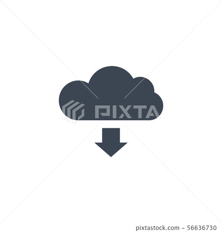 Cloud Storage related vector glyph icon. - Stock Illustration [56636730 ...