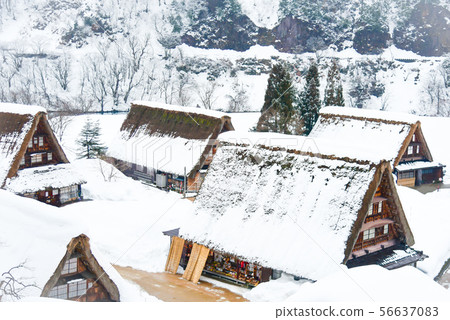 Winter scene of Gokayama Winter scene of Gokayama 56637083