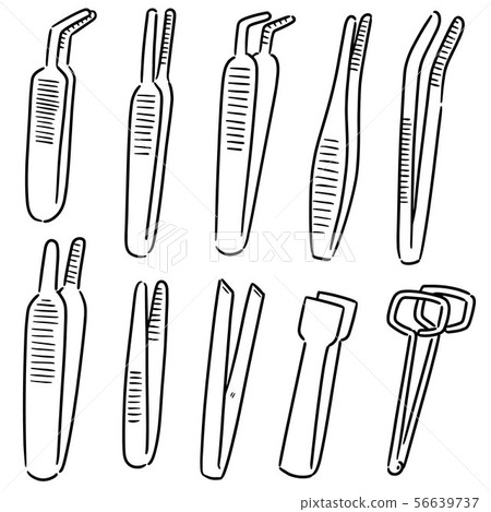 vector set of forceps vector set of forceps 56639737