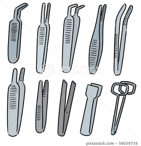 vector set of forceps 56639738