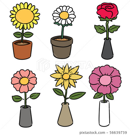 vector set of flower vector set of flower 56639739