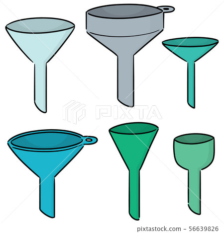 vector set of funnels vector set of funnels 56639826
