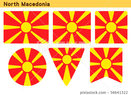 "Northern Macedonia flag" 6 icon design 56641322