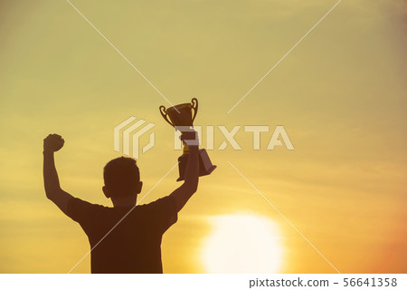 Sport Silhouette trophy best man Winner Award 56641358