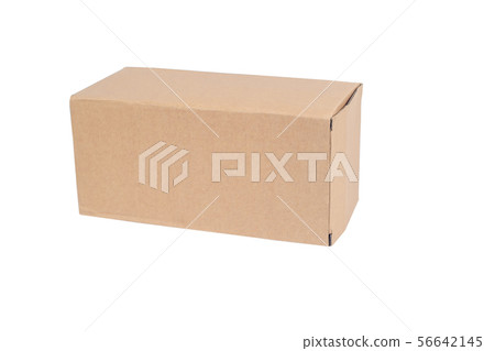 Recycle cardboard storage box isolated on a white Recycle cardboard storage box isolated on a white 56642145