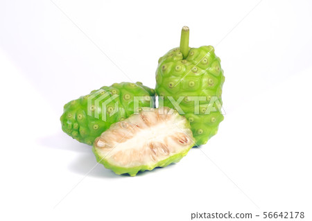 Noni or Morinda Citrifolia fruit isolated on white Noni or Morinda Citrifolia fruit isolated on white 56642178