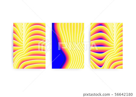 Universal Gradient geometric Posters set  56642180