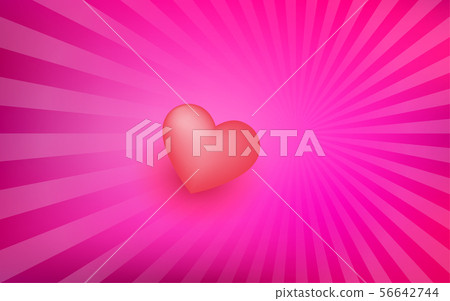 red haert on the pink background red haert on the pink background 56642744