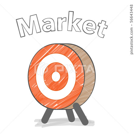 Bow and arrow target 56643448