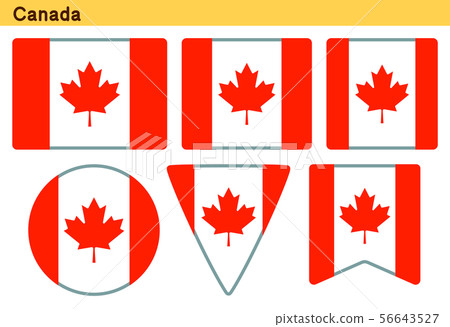 Canada Flag 6 Icon Design Stock Illustration 56643527 Pixta