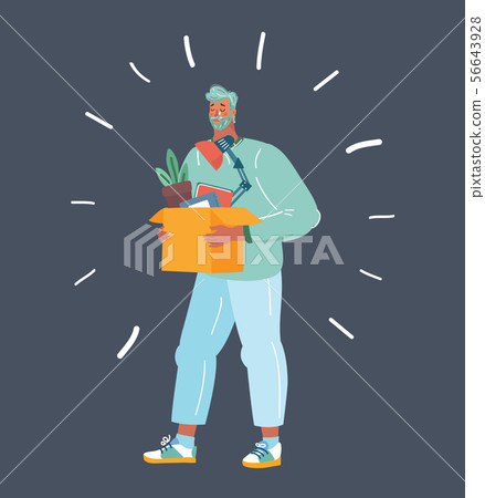 Worker fired unemployment man. Worker fired unemployment man. 56643928