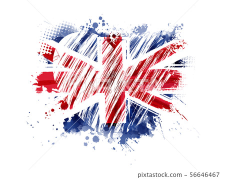 Grunge heart flag of United Kngdom Grunge heart flag of United Kngdom 56646467