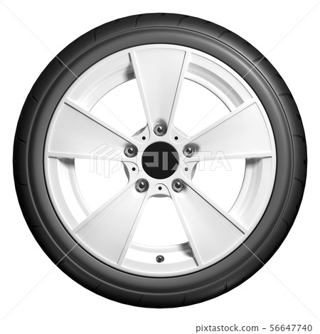 Slick wheels 3D render-插圖素材[56647740] - PIXTA圖庫