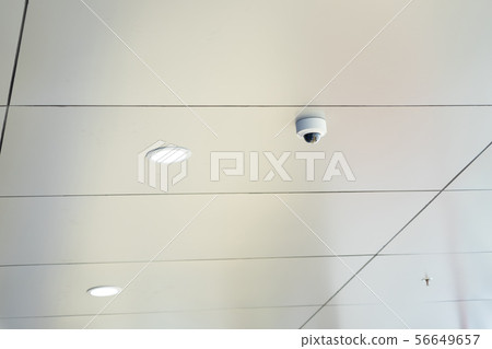 White ceiling with neon light bulbs in uprisen White ceiling with neon light bulbs in uprisen 56649657