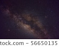 Milky way in dark night 56650135