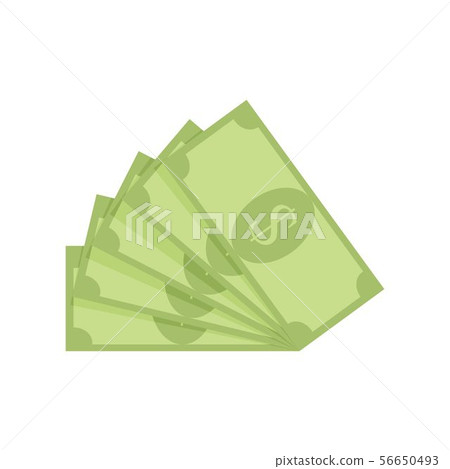 Fan banknote dollar Fan banknote dollar 56650493