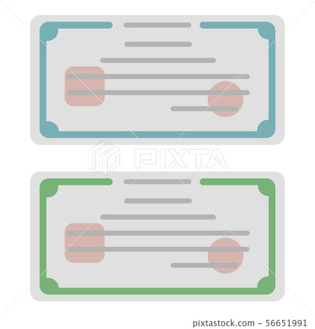 票的例證 票的例證 56651991