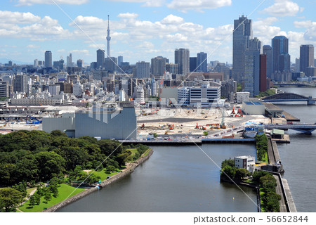 Tsukiji market after dismantling Tsukiji market after dismantling 56652844