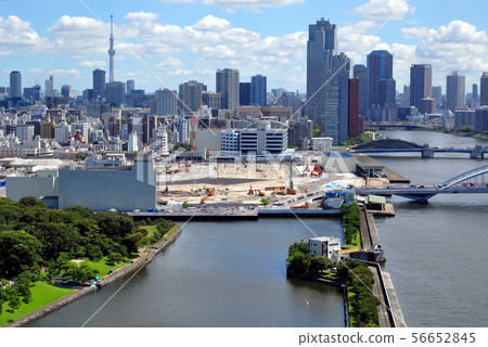 Tsukiji market after dismantling Tsukiji market after dismantling 56652845