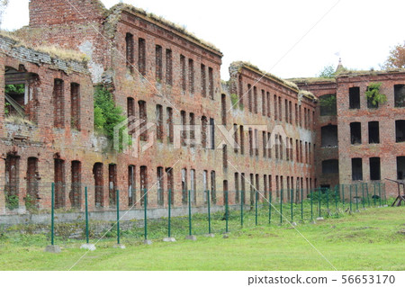 Old prison ruins, a city in St. Petersburg. 56653170