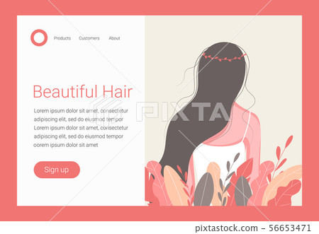 Hair care concept. 56653471