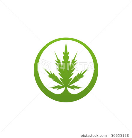 Silhouette of Pot Cannabis marijuana hemp leaf Silhouette of Pot Cannabis marijuana hemp leaf 56655128