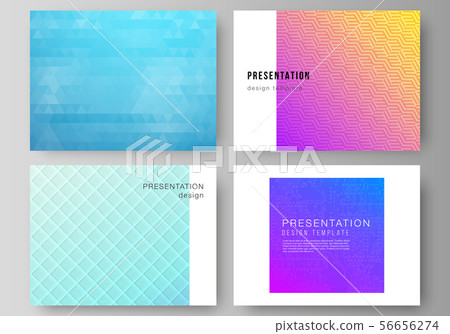 The minimalistic abstract vector illustration of the editable layout of the presentation slides The minimalistic abstract vector illustration of the editable layout of the presentation slides 56656274