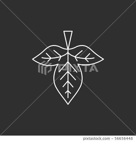 Vector leaf icon 56656448