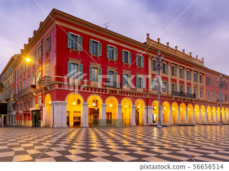 Nice. View of Massena Square in night lighting. Nice. View of Massena Square in night lighting. 56656514