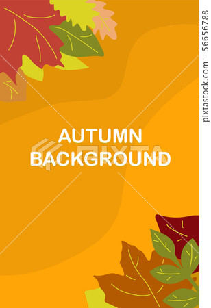 Autumn background Template design - banner, vector Autumn background Template design - banner, vector 56656788