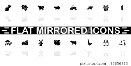 Farming - Flat Vector Icons - Stock Illustration [56656813] - PIXTA
