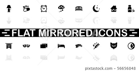 Sleep - Flat Vector Icons 56656848