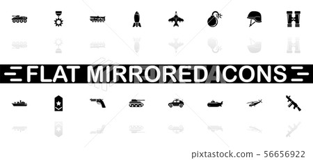 Military - Flat Vector Icons Military - Flat Vector Icons 56656922